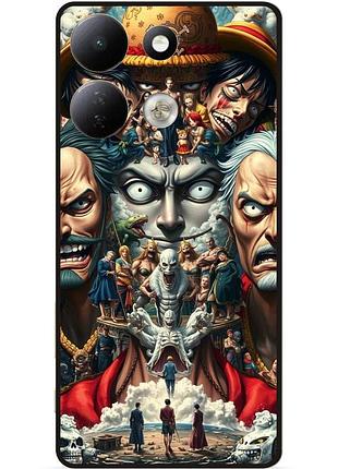 Силиконовый бампер чехол для xiaomi redmi 17 one piece большой куш