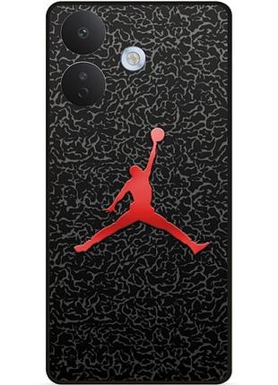 Силіконовий чохол бампер для xiaomi redmi note 17 pro з малюнком jordan джордан