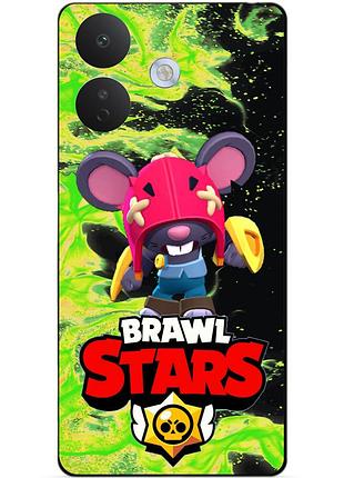 Силіконовий бампер чохол для xiaomi redmi note 17 pro з героєм бравл мо brawl