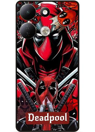Силиконовый бампер чехол для xiaomi redmi 17 с рисунком deadpool дэдпул