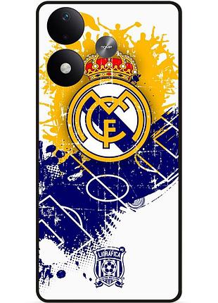 Силіконовий чохол бампер для xiaomi redmi note 17 з малюнком реал мадрид real madrid