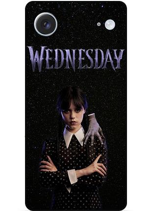 Чехол силиконовый бампер для iphone 17 air с рисунком wednesday уэнздей