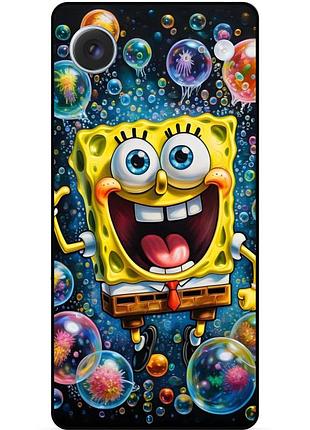 Силиконовый бампер чехол для iphone 17 air с картинкой губка боб sponge bob