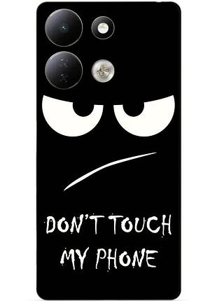 Чехол силиконовый бампер для xiaomi redmi 17 с рисунком глаза dont touch my phone