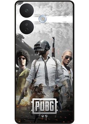 Силиконовый чехол бампер для xiaomi redmi note 17 pro с картинкой puвg пабг