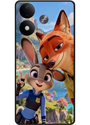 Силіконовий чохол бампер для xiaomi redmi note 17 з малюнком звірополіс джуді