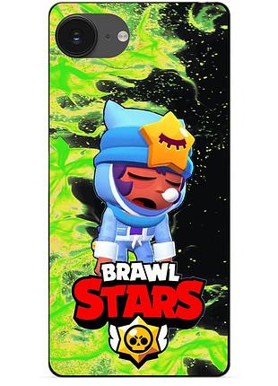 Чехол силиконовый бампер для iphone 16e с героем бравл сонный сэнди brawl