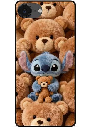 Силіконовий чохол бампер для iphone 16e з картинкою stitch стіч