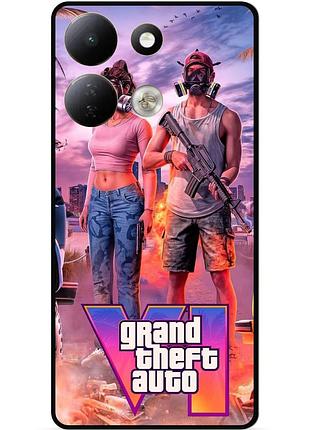 Силиконовый чехол бампер для xiaomi redmi 17 gta гта