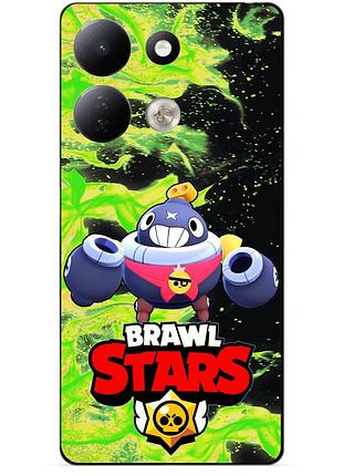 Чехол силиконовый бампер для xiaomi redmi 17 с героем бравл тик brawl