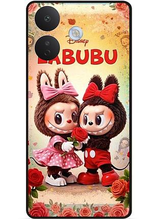 Силіконовий бампер чохол для xiaomi redmi note 17 pro з малюнком лабубу labubu
