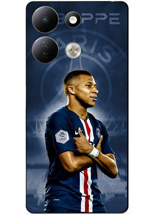 Силиконовый бампер чехол для xiaomi redmi 17 с рисунком мбаппе псж mbappe