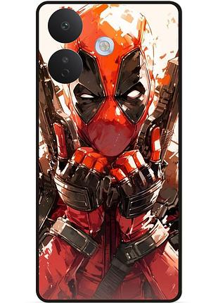 Силиконовый бампер чехол для xiaomi redmi note 17 pro с рисунком дэдпул deadpool