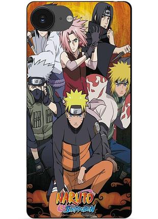Чехол силиконовый бампер для iphone 17e с рисунком naruto наруто аниме