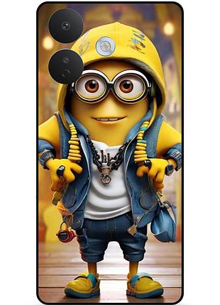 Чехол силиконовый бампер для xiaomi redmi note 17 pro с рисунком миньон боб minion