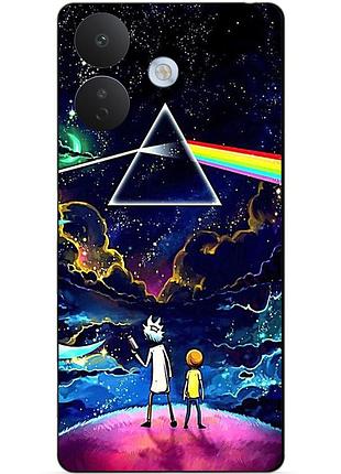 Силіконовий чохол бампер для xiaomi redmi note 17 pro з малюнком рік і морті rick and morty
