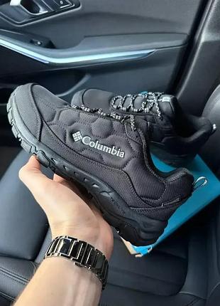 Чоловічі зимові кросівки columbia firecamp fleece gore-tex black чорні коламбія гортекс фліс (b) 46 (29.5)