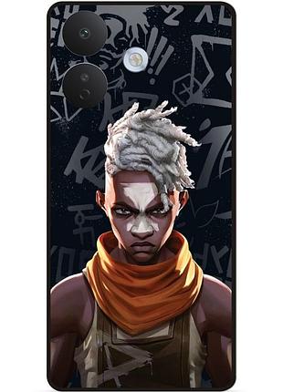 Силіконовий чохол бампер для xiaomi redmi note 17 pro з малюнком arcane аркейн