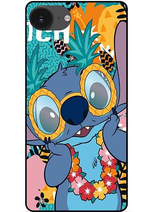 Силиконовый бампер чехол для iphone 17e с рисунком стич stitch