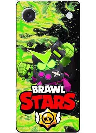 Чехол силиконовый бампер для iphone 17 air с героем бравл вирус бит brawl