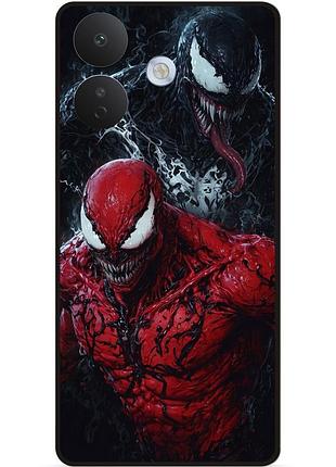 Чехол силиконовый бампер для xiaomi redmi note 17 pro с рисунком venom карнаж веном