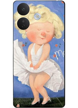 Чехол силиконовый бампер для xiaomi redmi note 17 pro с рисунком мэрилин монро гапчинская marilyn monroe