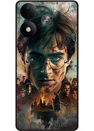 Силиконовый бампер чехол для xiaomi redmi note 17 с рисунком harry potter гарри поттер