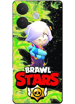 Силіконовий бампер чохол для xiaomi redmi note 17 pro з героєм бравл колетт brawl