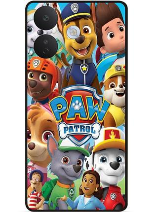 Силиконовый чехол бампер для xiaomi redmi note 17 pro щенячий патруль paw patrol