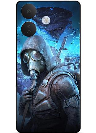Силіконовий бампер чохол для xiaomi redmi note 17 pro з малюнком stalker сталкер