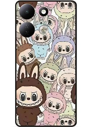 Силіконовий чохол бампер для xiaomi redmi 17 з малюнком лабубу labubu