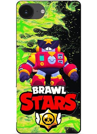 Чехол силиконовый бампер для iphone 17e с героем бравл вольт brawl