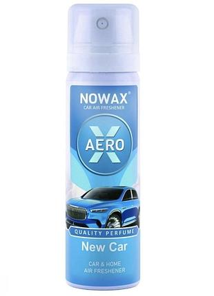 Ароматизатор novax x aero 75 мл аерозольний освіжувач повітря new car
