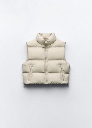 Жилетка жіноча zara бежева