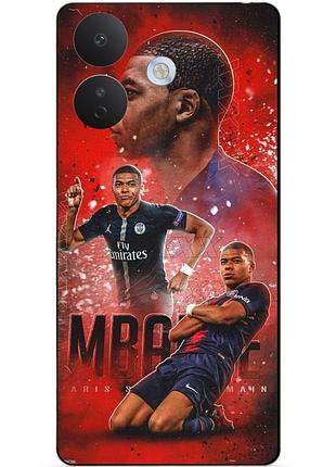 Силіконовий бампер чохол для xiaomi redmi note 17 pro з малюнком мбаппе псж mbappe