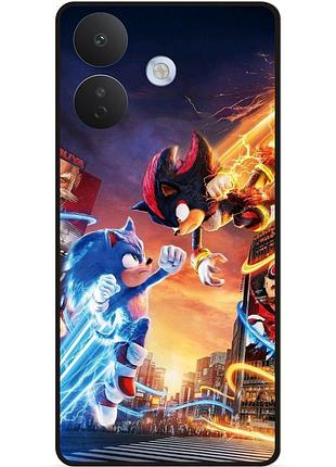 Силіконовий бампер чохол для xiaomi redmi note 17 pro з малюнком соник sonik