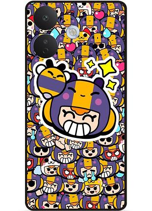 Силіконовий чохол бампер для xiaomi redmi note 17 pro стікери бравл беа brawl