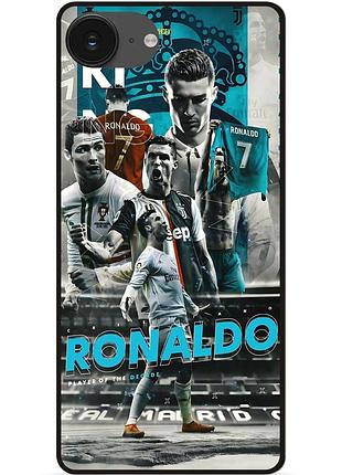 Силіконовий бампер чохол для iphone 16e з картинкою ronaldo роналдо