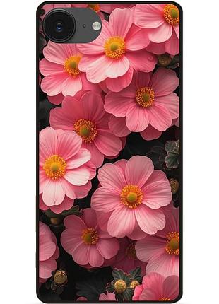 Силіконовий чохол бампер для iphone 17e з малюнком квіти маргаритки