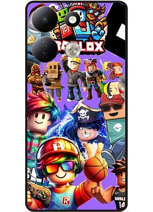 Силіконовий чохол бампер для xiaomi redmi 17 з малюнком роблокс roblox