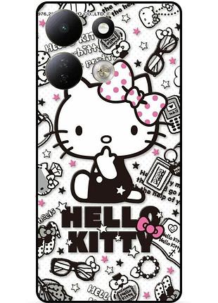 Силіконовий чохол бампер для xiaomi redmi 17 з картинкою hello kitty хелло китти