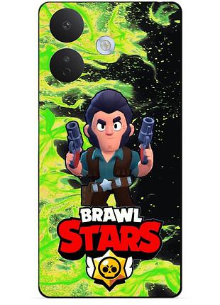 Силіконовий бампер чохол для xiaomi redmi note 17 pro з героєм бравл кольт brawl