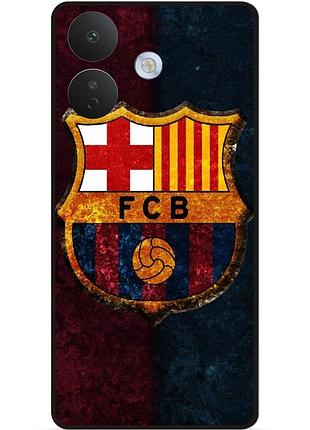 Силіконовий чохол бампер для xiaomi redmi note 17 pro з малюнком барселона barcelona