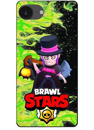 Чохол силіконовий бампер для iphone 16e з героєм бравл мортіс brawl