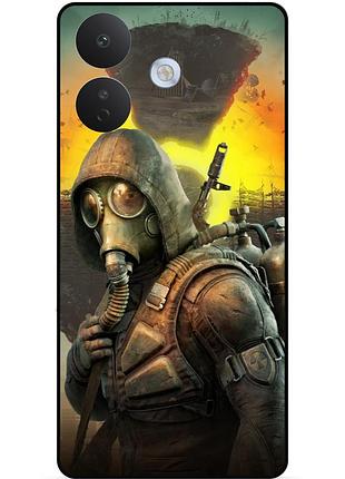 Силіконовий бампер чохол для xiaomi redmi note 17 pro з малюнком stalker сталкер