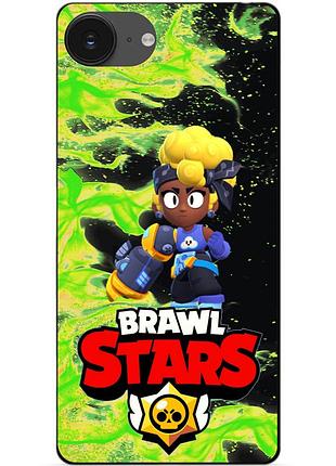Чехол силиконовый бампер для iphone 16e с героем бравл мэйси brawl