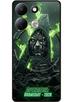 Силиконовый бампер чехол для xiaomi redmi 17 с рисунком avengers doomsday мстители
