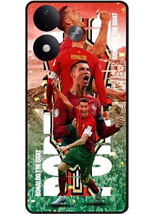 Силіконовий чохол бампер для xiaomi redmi note 17 з малюнком ronaldo португалія роналдо