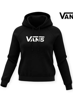 Жіноче худі vans розмір xs чорне котонове з капюшоном бавовняне жіноче кофта-пайта ванс жіночий реглан батник світшот толстовка а1