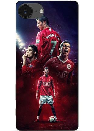 Чехол силиконовый бампер для iphone 17e с рисунком ronaldo mu роналдо